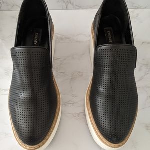 DKNY Bari Platform Sneakers Black Size 6.5